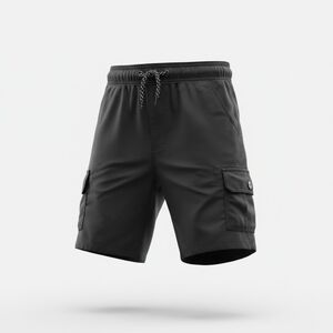 Canyon Club Boys Casual Stylish Black Cargo Shorts EUC Size 5